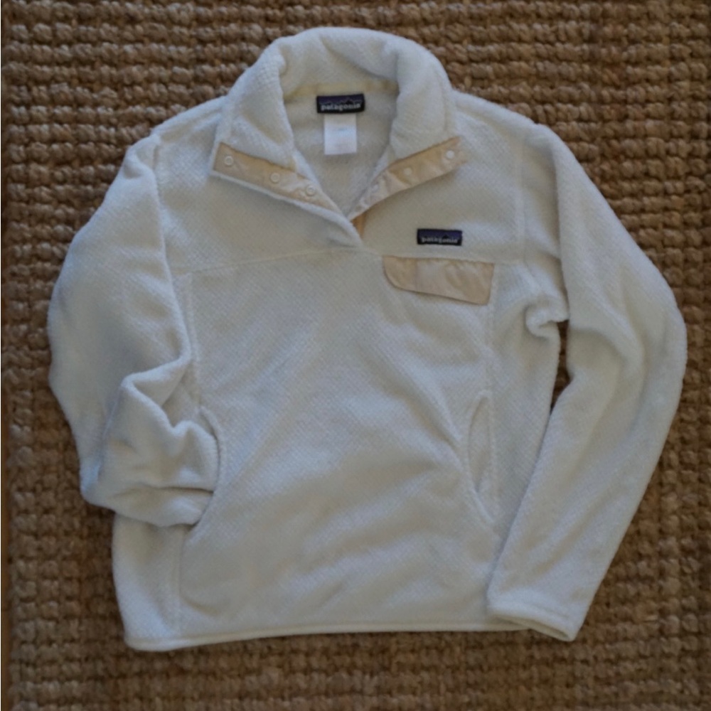 Patagonia Women’s Re-Tool Snap-T Fleece Pullover in Raw Linen